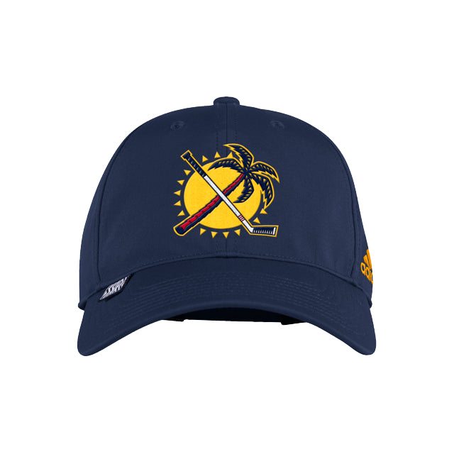 Florida Panthers adidas 2022 Reverse Retro Adjustable Hat - Blue