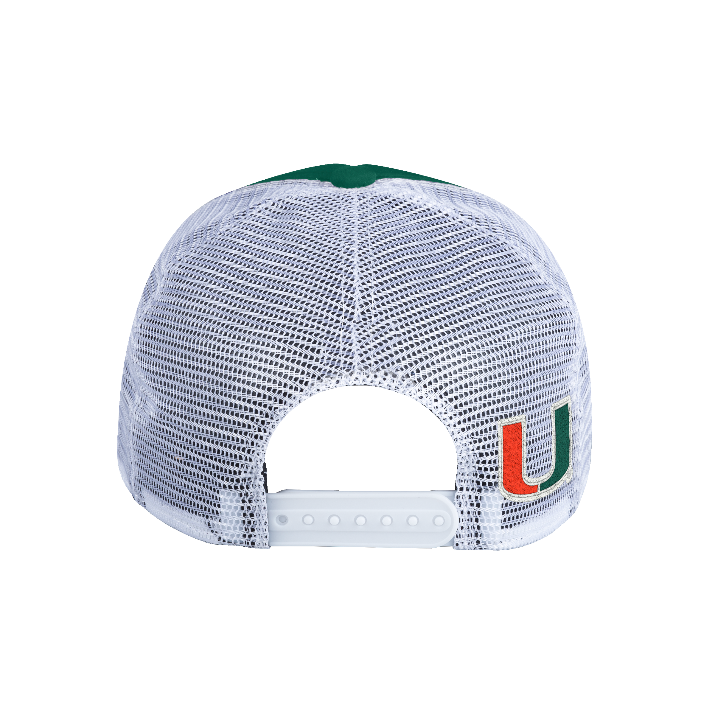 Miami Hurricanes adidas School Script Foam Trucker Hat - Green/White