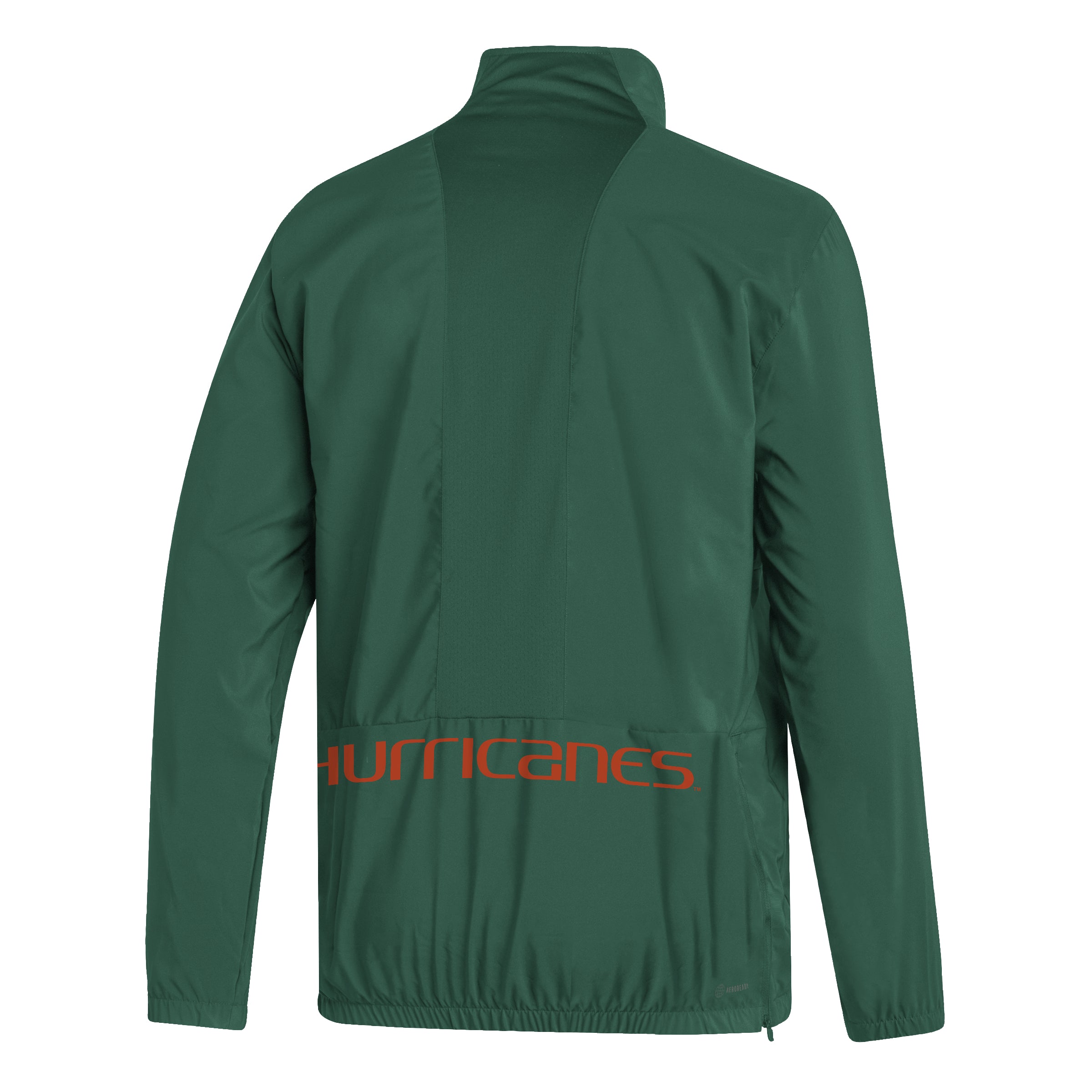 Miami Hurricanes adidas Only the Best 1/2 Zip Pullover Jacket - Green
