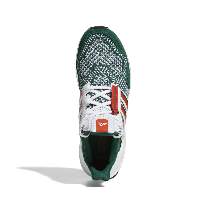 Miami Hurricanes adidas Ultraboost 1.0 Sneakers - Green/Orange