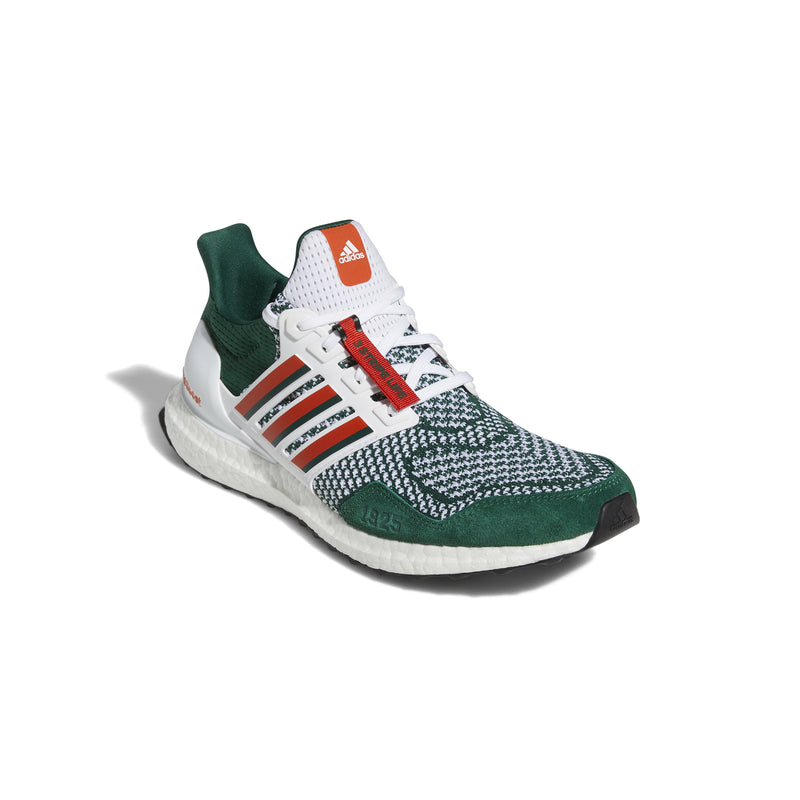 Miami Hurricanes adidas Ultraboost 1.0 Sneakers - Green/Orange