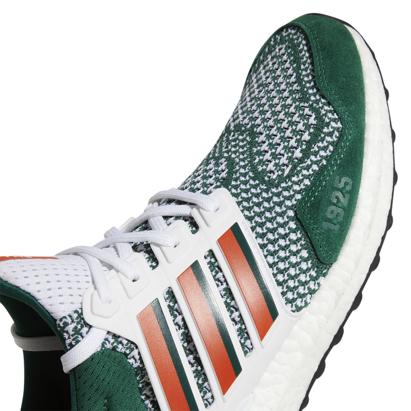 Miami Hurricanes adidas Ultraboost 1.0 Sneakers - Green/Orange