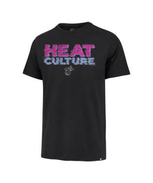 Miami Heat 47 Brand Heat Culture Franklin T-Shirt - Black