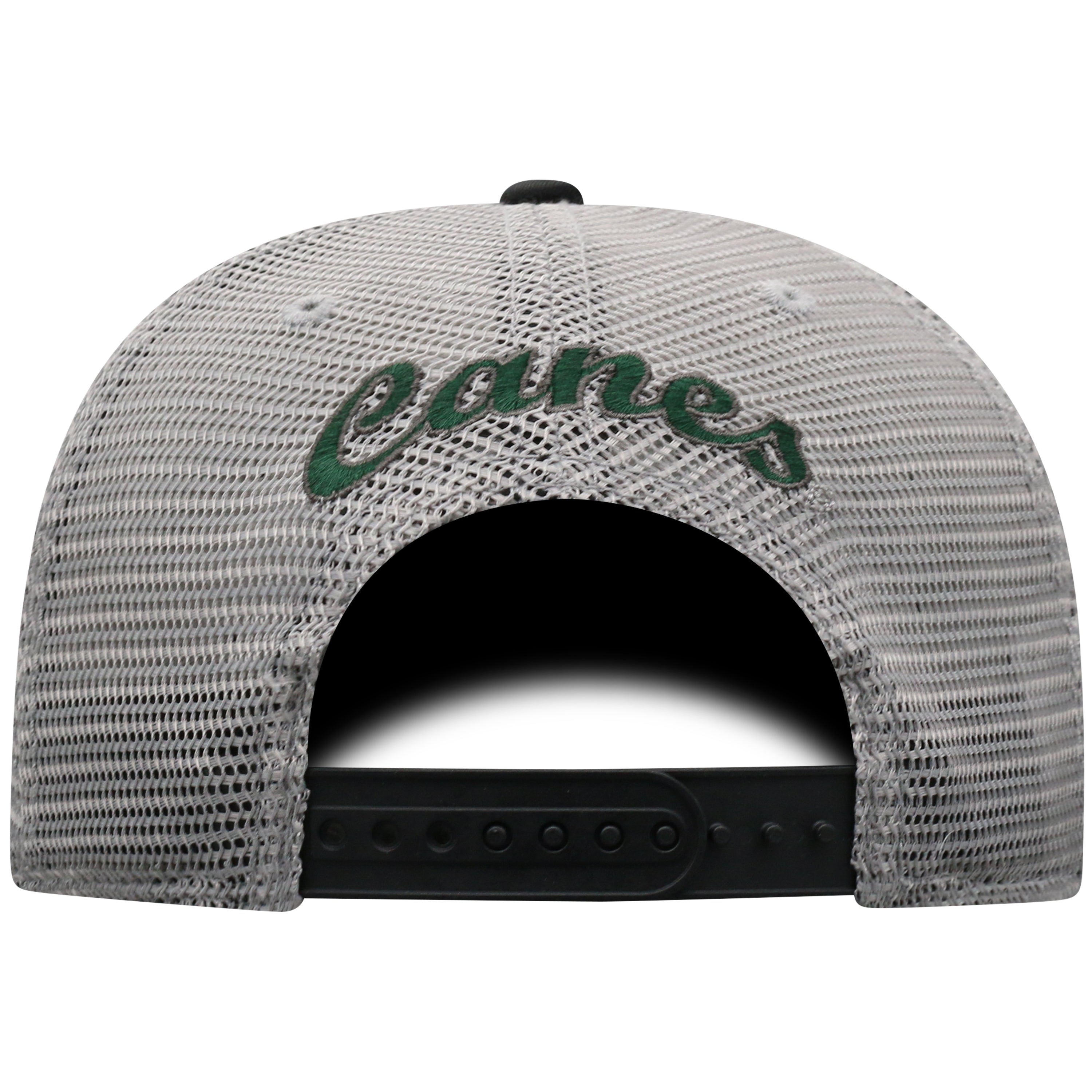 Miami Hurricanes Women's Top of the World Inflate Adjustable Hat- Black/Grey