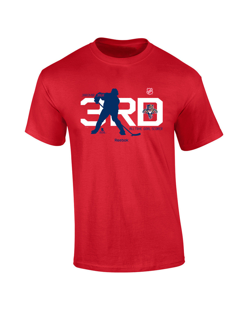 Florida Panthers Jagr Record 3rd Shirt - CanesWear at Miami FanWear Men's T-Shirt Reebok CanesWear at Miami FanWear