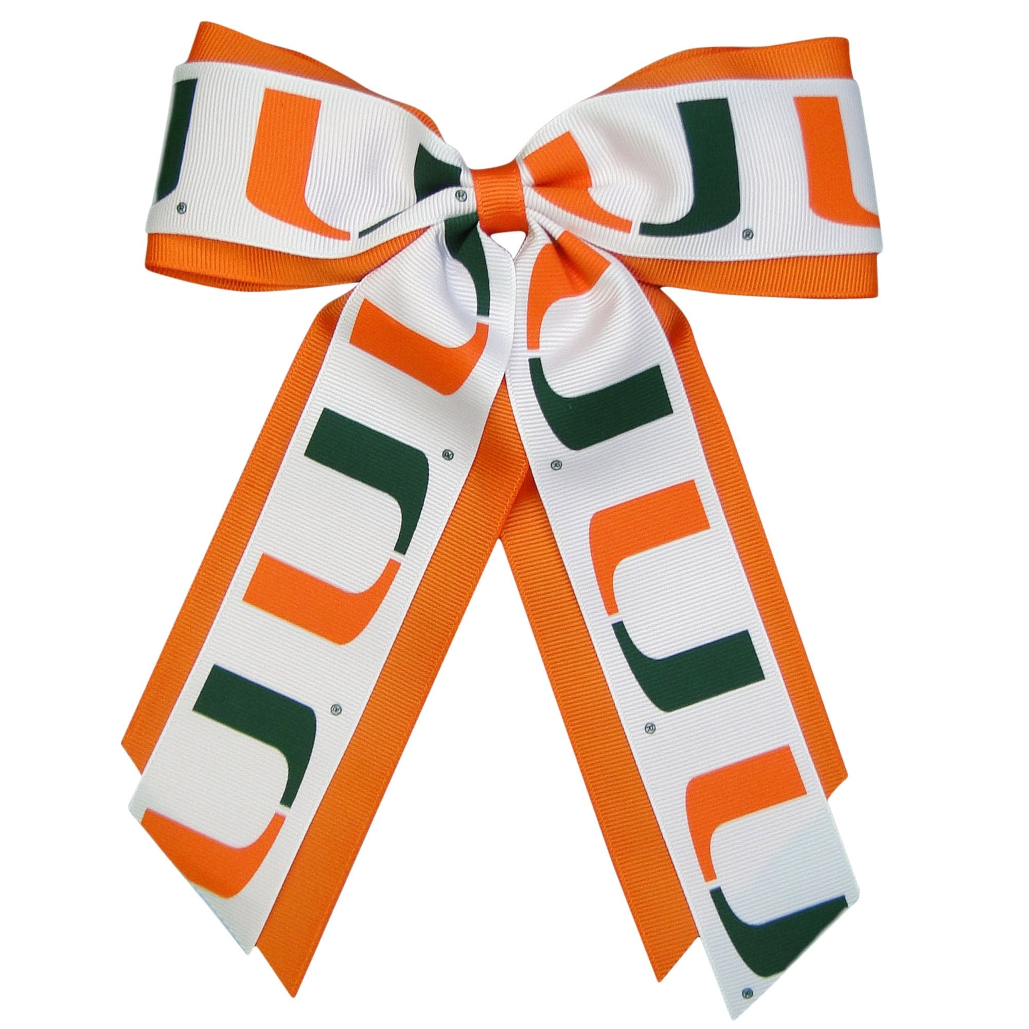 Miami Hurricanes Jumbo Cheer Pony Tail Holder