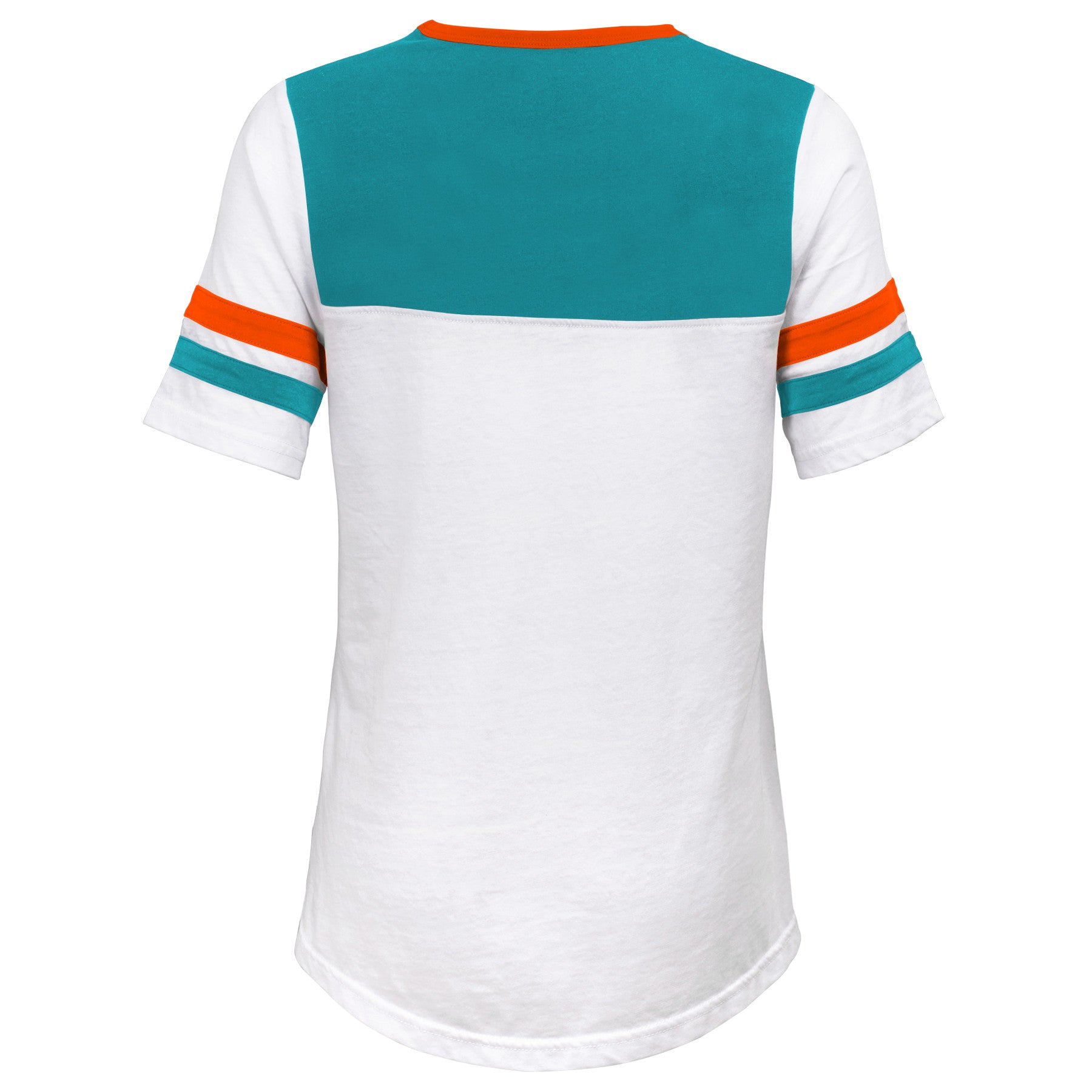 Miami Dolphins Girls Sequin Logo T-Shirt - White