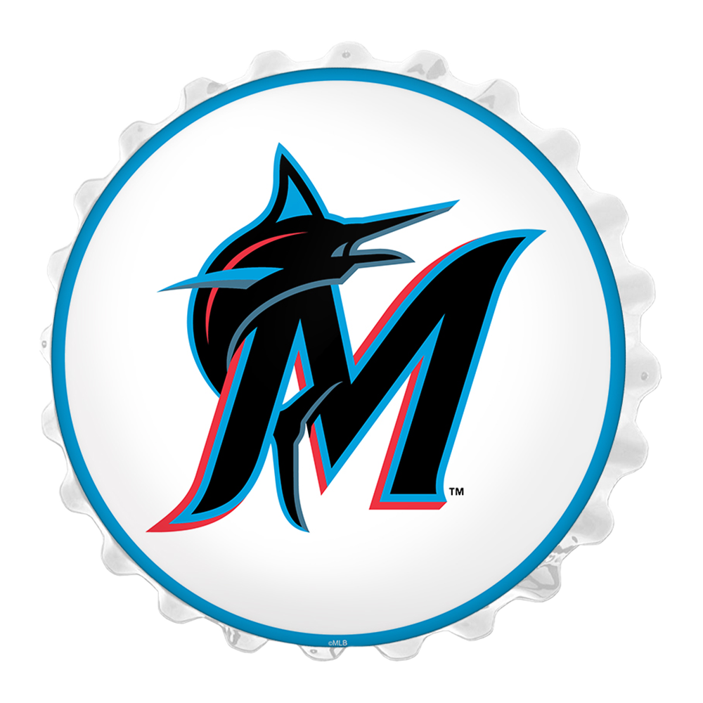 Miami Marlins: Logo - Bottle Cap Wall Light