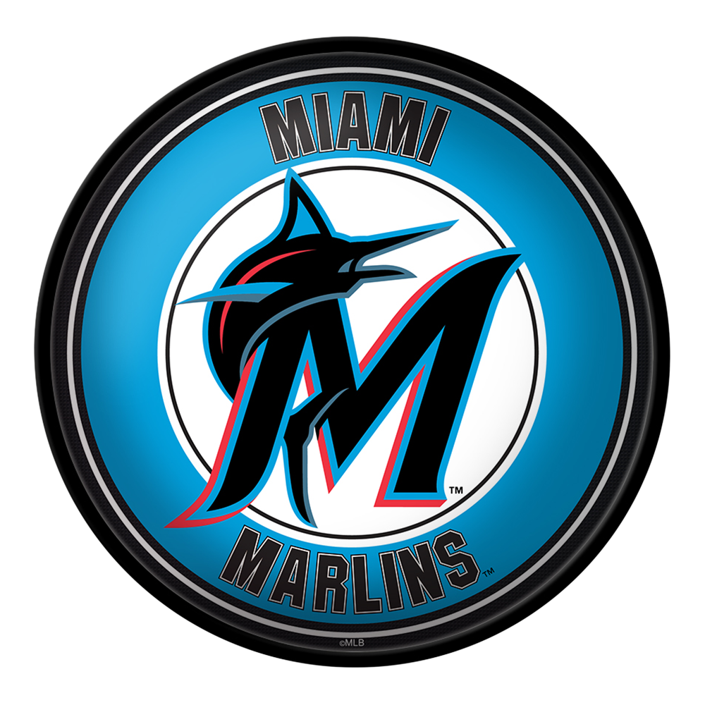 Miami Marlins: Modern Disc Wall Sign