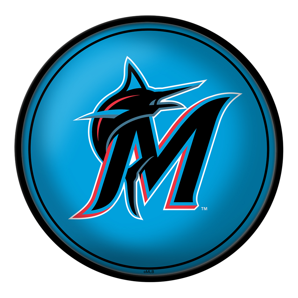 Miami Marlins: Logo - Modern Disc Wall Sign