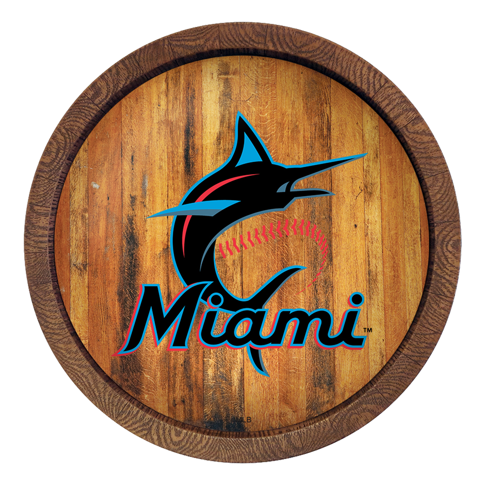 Miami Marlins: "Faux" Barrel Top Sign