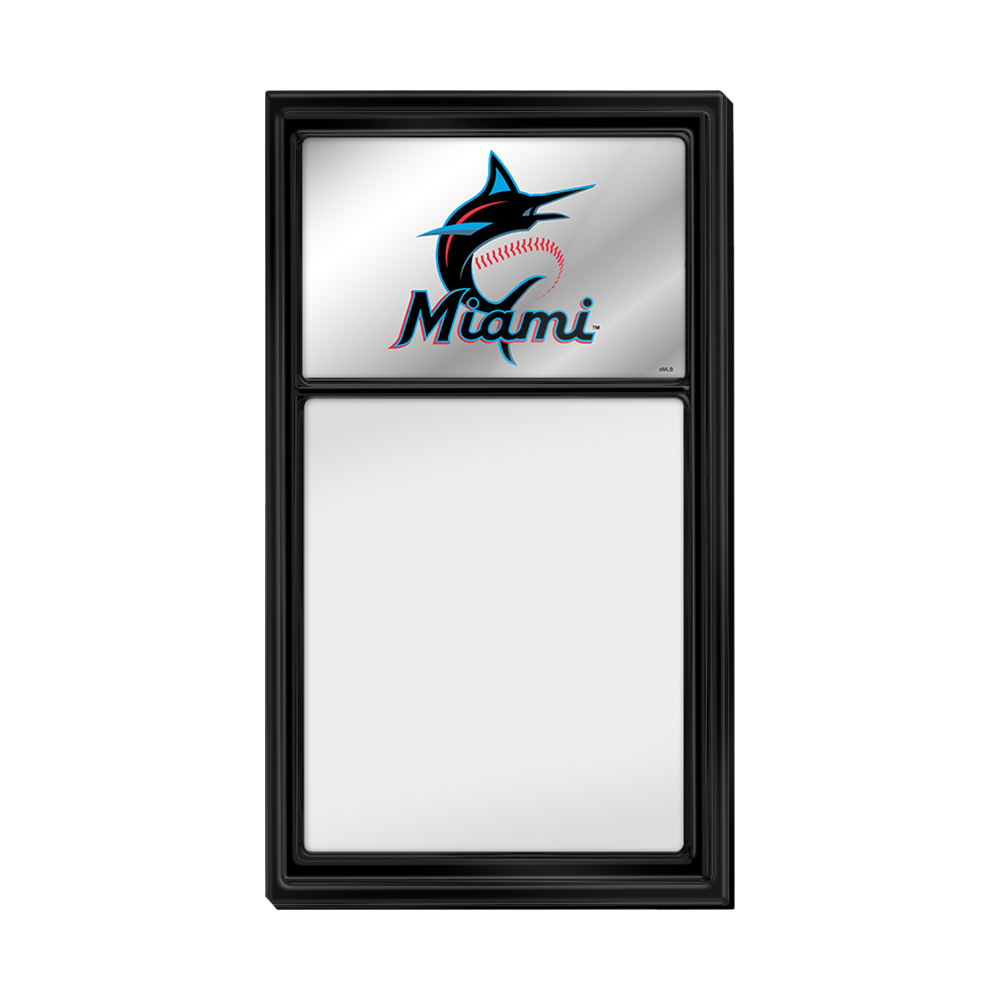 Miami Marlins: Mirrored Dry Erase Note Board