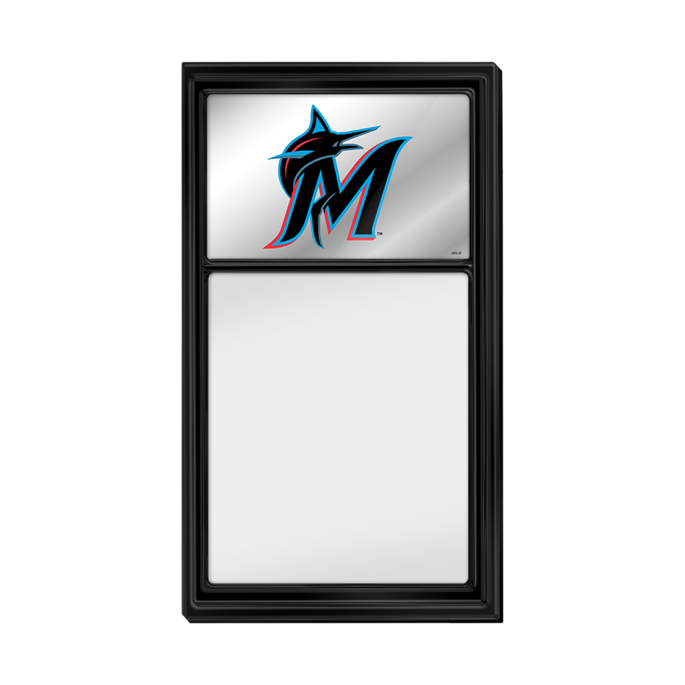 Miami Marlins: Logo - Mirrored Dry Erase Note Board