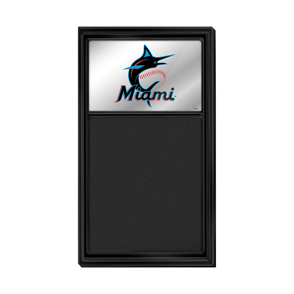 Miami Marlins: Mirrored Chalk Note Board
