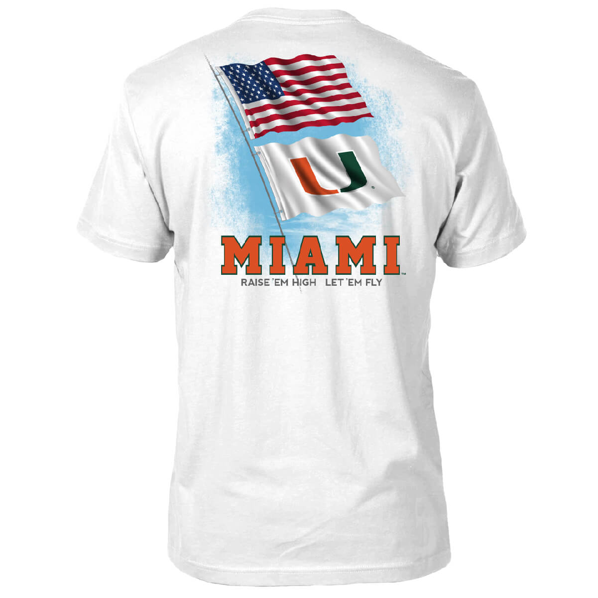 Miami Hurricanes FLOGROWN Fly Em High Tee - White