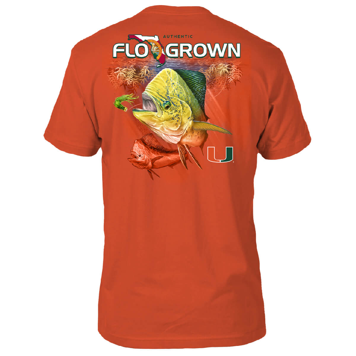 Miami Hurricanes FLOGROWN Mahi Catch Tee - Orange