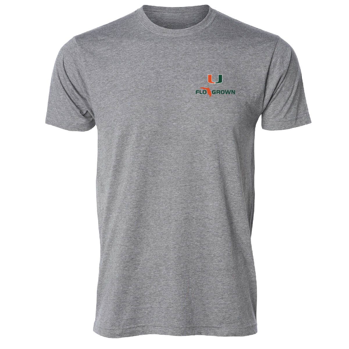 Miami Hurricanes FLOGROWN Bursting Logo T-Shirt - Grey