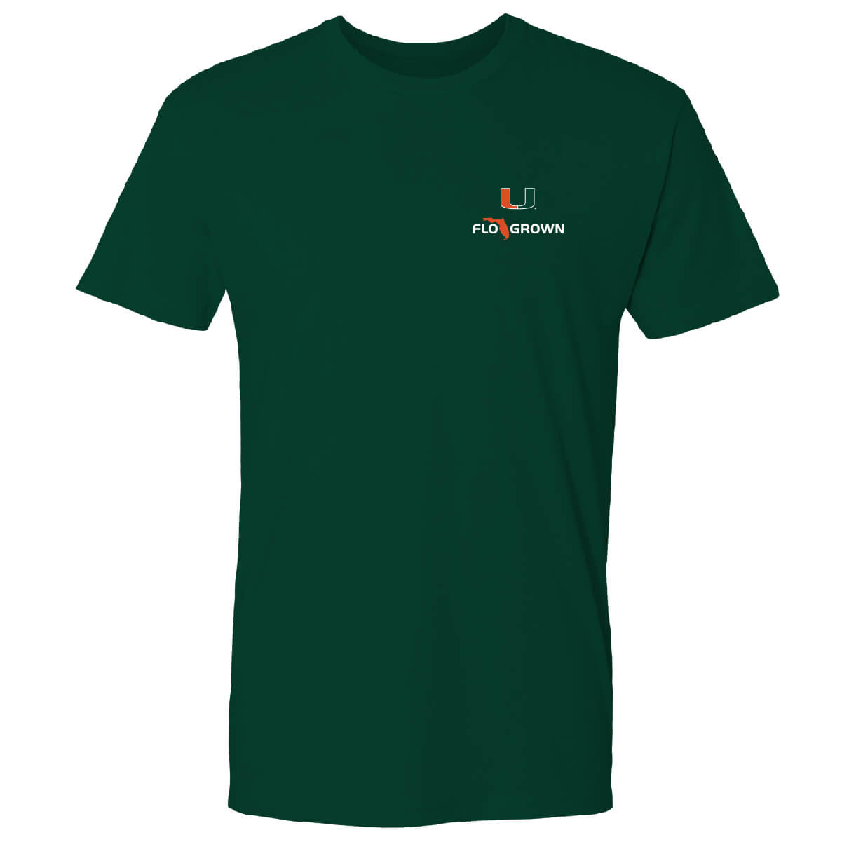 Miami Hurricanes FLOGROWN Double Diamond Crest T-Shirt - Green