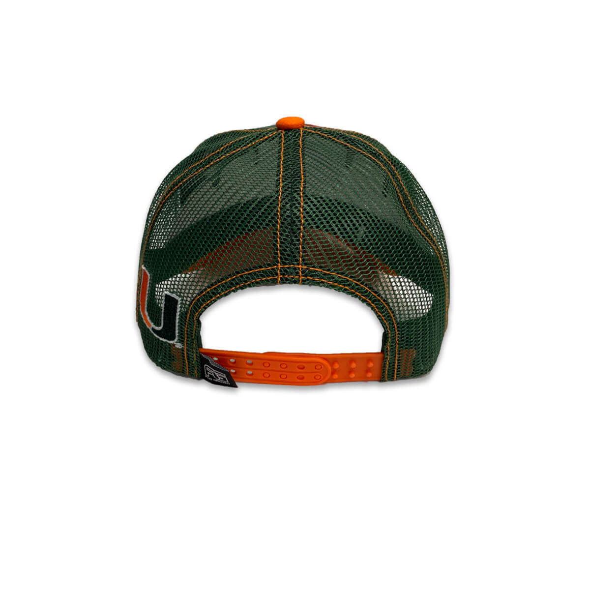 Miami Hurricanes FLOGROWN Mascot Scales Adjustable Trucker Hat - Green