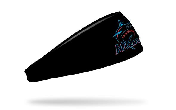 Miami Marlins Stretch Headband - Black