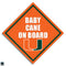Miami Hurricanes Baby Cane On Board Decal 3" - CanesWear at Miami FanWear Decals & Stickers SDS Design Associates CanesWear at Miami FanWear