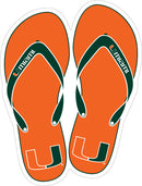 Miami Hurricanes Flipflop Magnet - CanesWear at Miami FanWear Decals & Stickers SDS Design Associates CanesWear at Miami FanWear