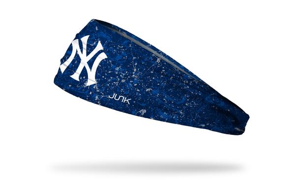 New York Yankees Stretch Headband - Splatter Navy