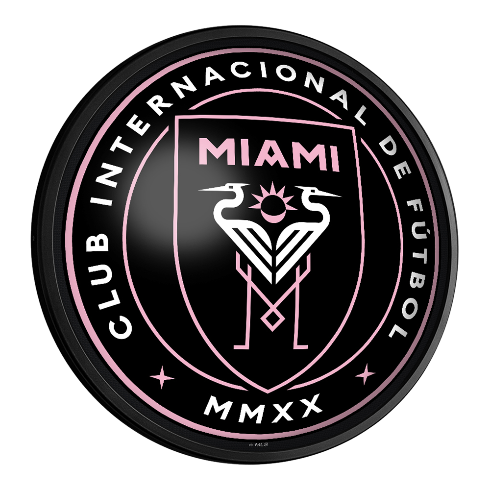 Inter Miami CF: Round Slimline Lighted Wall Sign