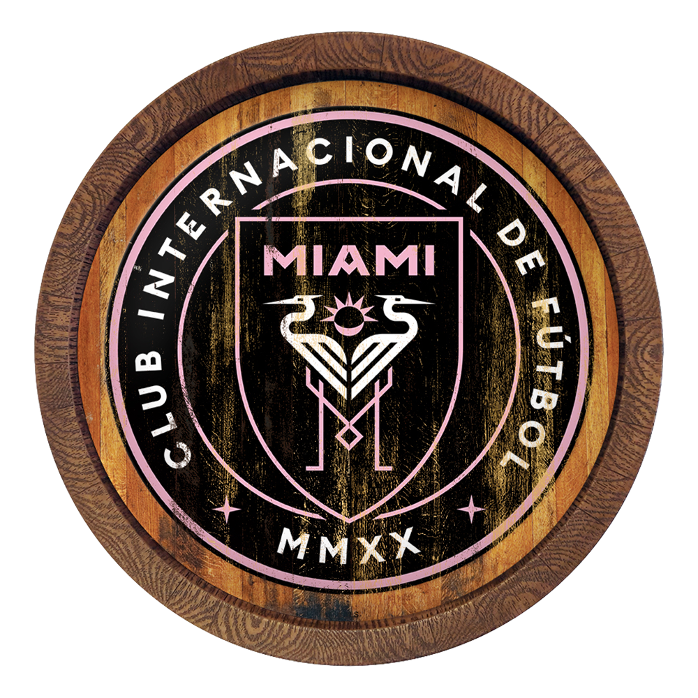 Inter Miami CF: Weathered "Faux" Barrel Top Sign