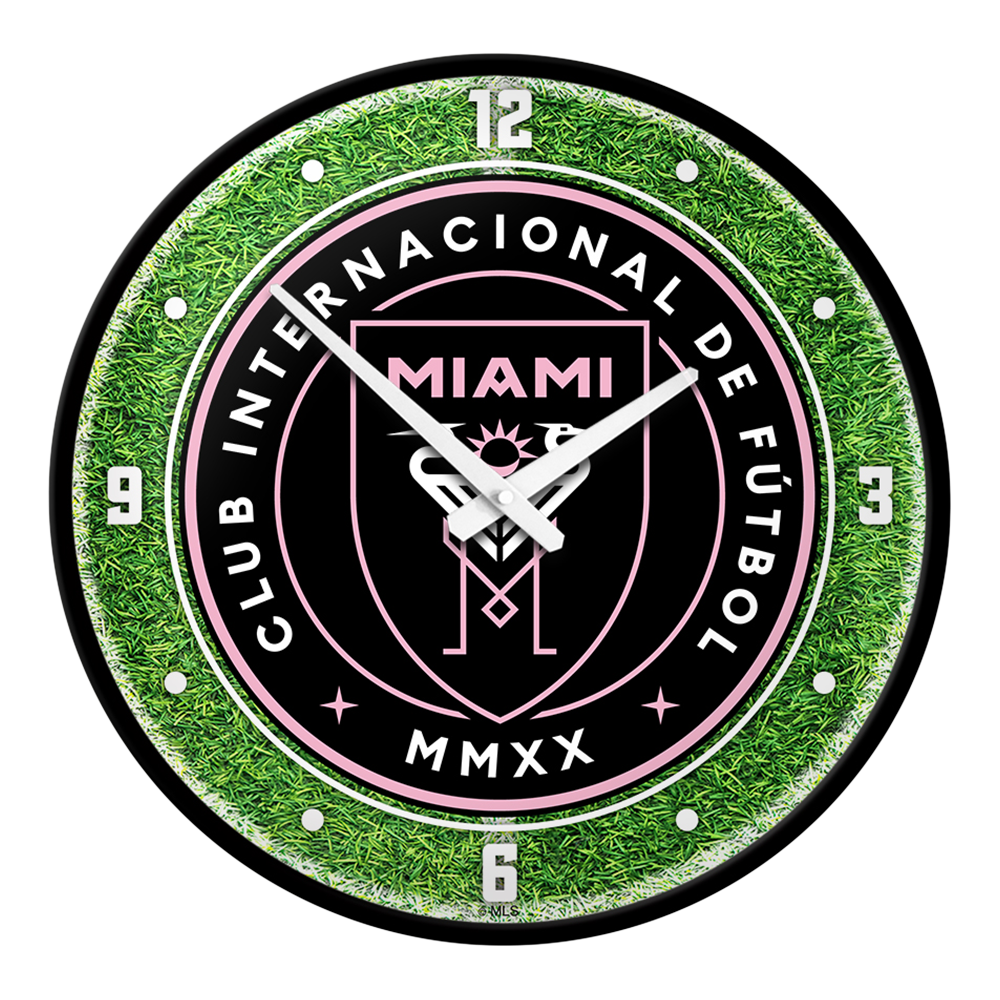 Inter Miami CF: Pitch - Modern Disc Wall Clock