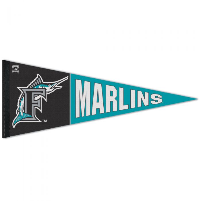 Miami (Florida) Marlins Vintage Retro Logo Premium Pennant