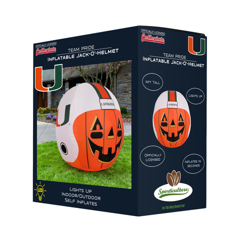 Miami Hurricanes Jack-O-Helmet Inflatable