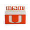 Miami Hurricanes Business Card Holder Orange