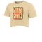 Miami Hurricanes Women's Retro Outline Crop Top T-Shirt - Cream