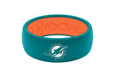 Miami Dolphins Groove Life Silicone Ring - Aqua - Original