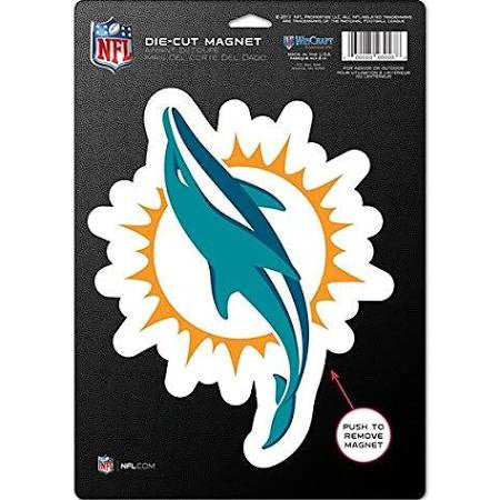 Miami Dolphins WinCRAFT Die-Cut Magnet logo - 6.25"x9"