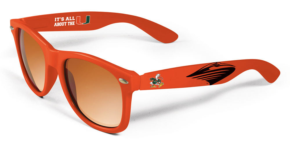 Miami Hurricanes Maxx HD Rally Sunglasses - Orange