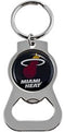 Miami Heat Bottle Opener Key Ring