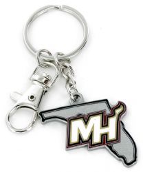 Miami Heat Heavyweight State Design Key Chain