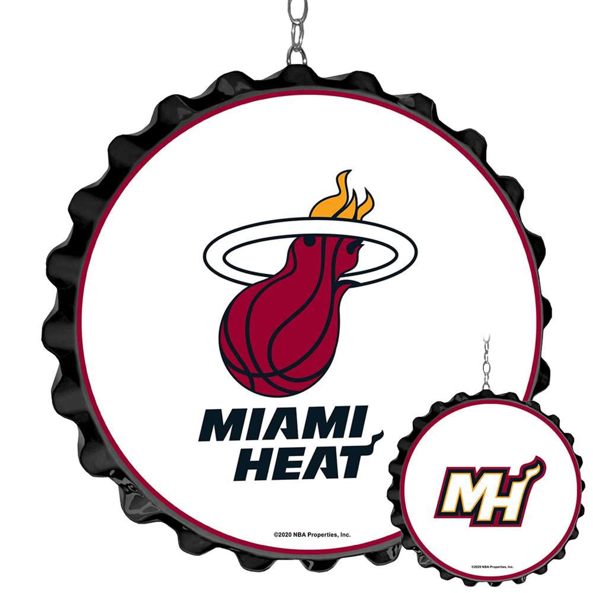 Miami Heat: Bottle Cap Dangler