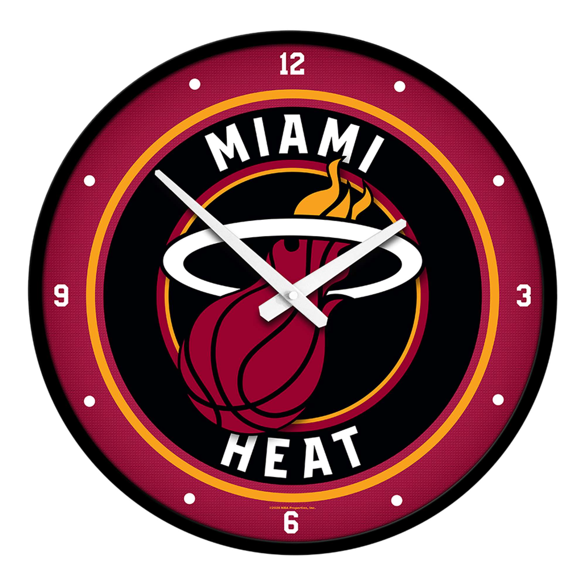 Miami Heat: Modern Disc Wall Clock