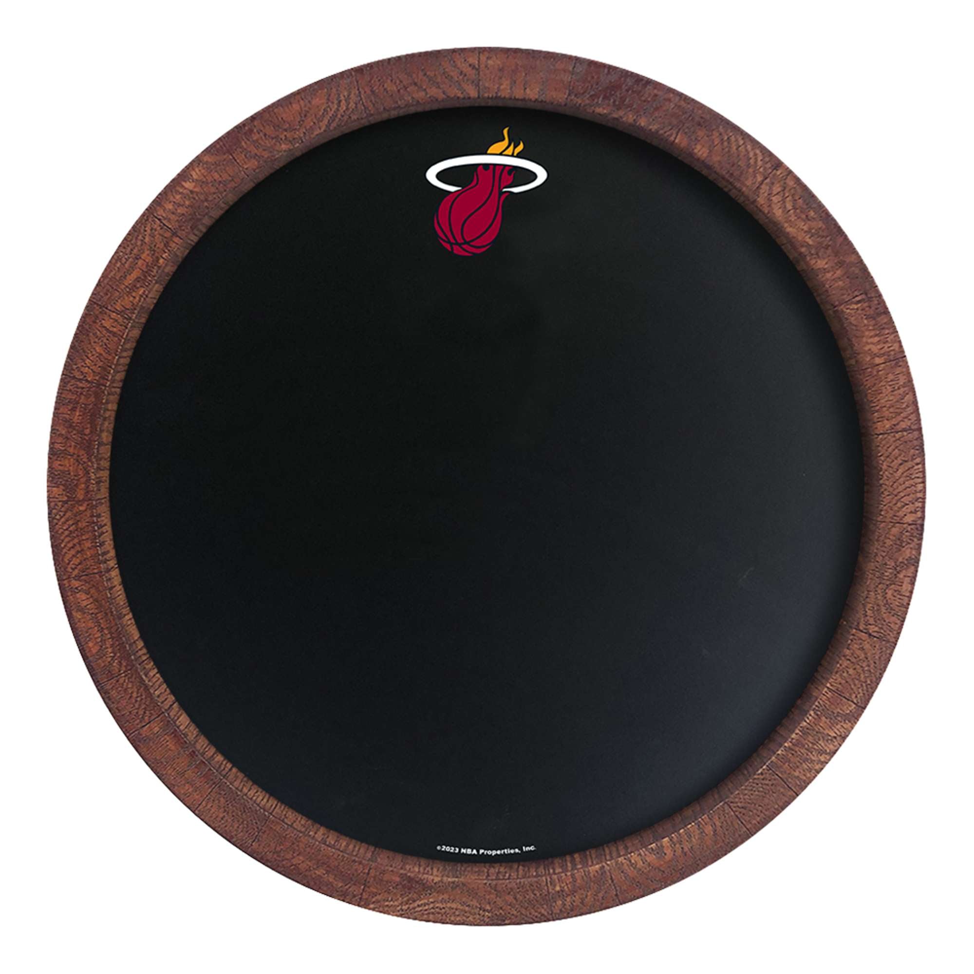 Miami Heat: "Faux" Barrel Framed Chalkboard