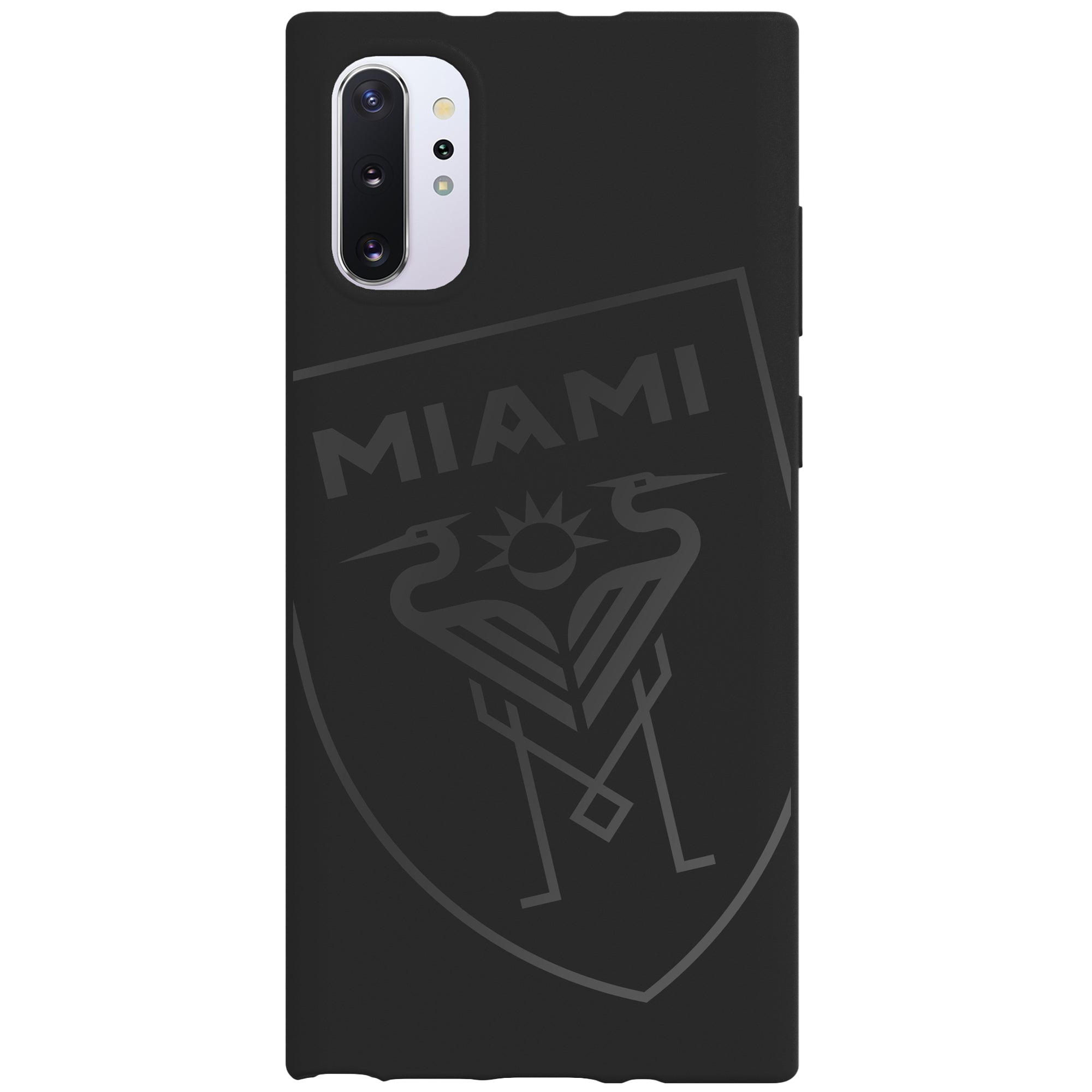 Inter Miami CF Tilted Shield Logo Spot UV Black Cellphone Case