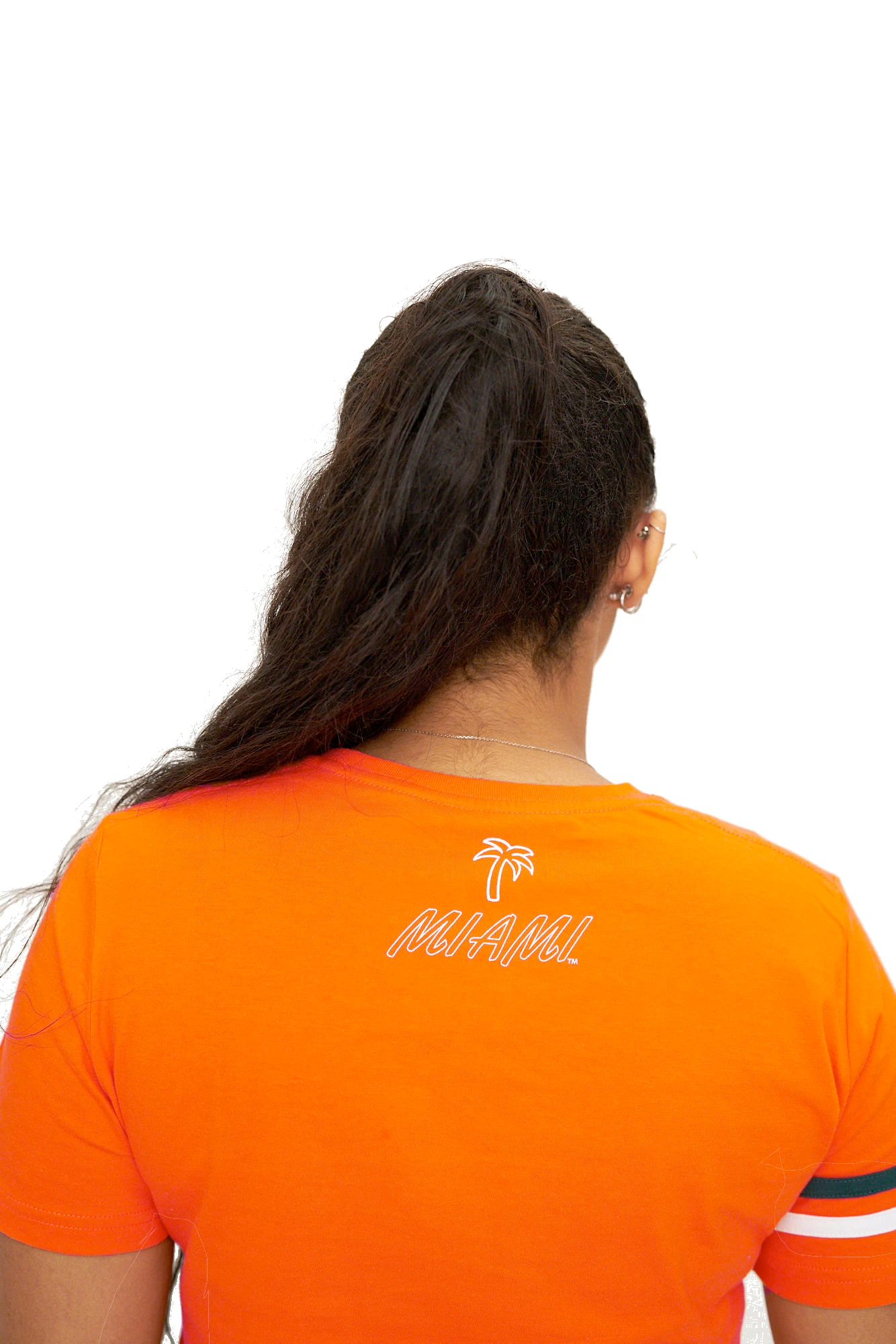 Miami Hurricanes INSZN Crop Top T-Shirt - Orange