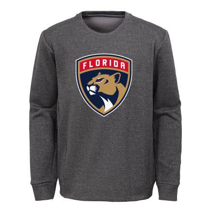 Florida Panthers Youth L/S Fleece Crew Sweatshirt - Gray