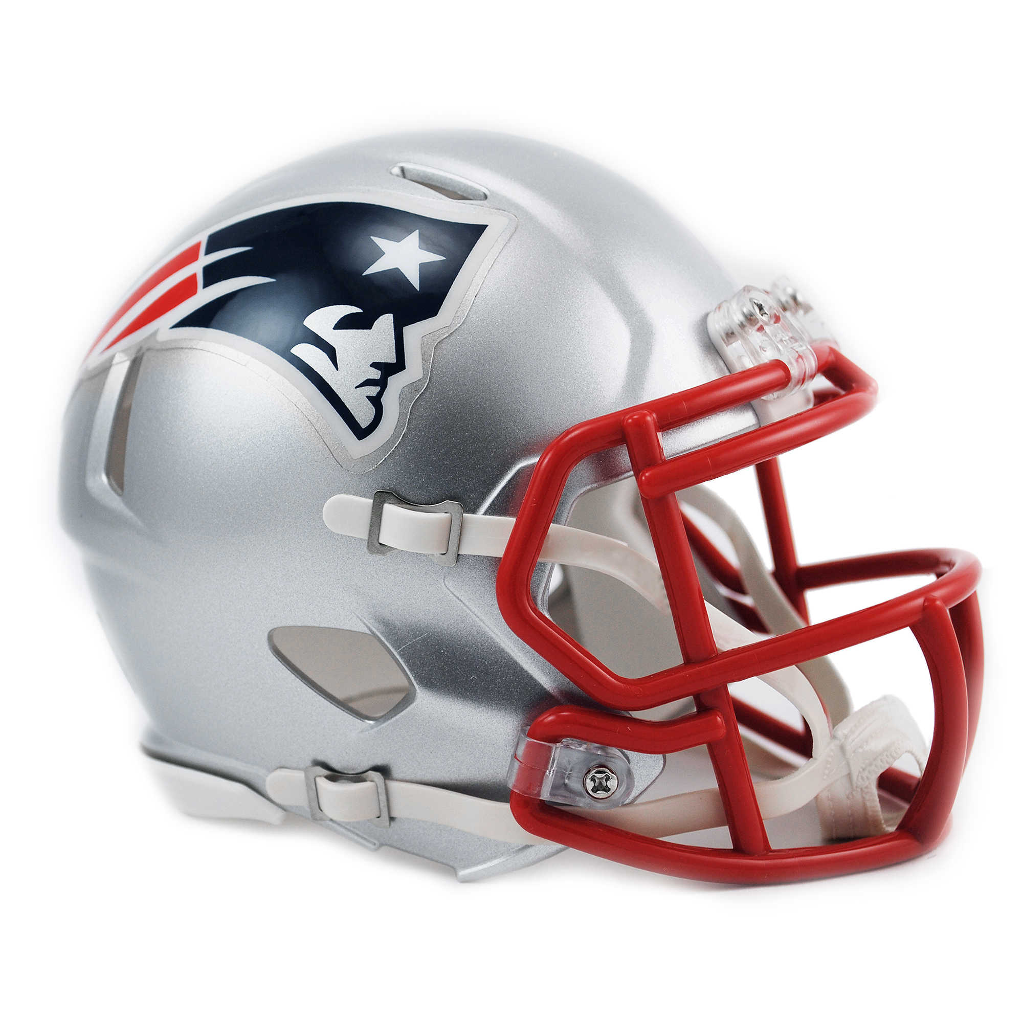 New England Patriots Riddell Speed Mini Helmet - Grey