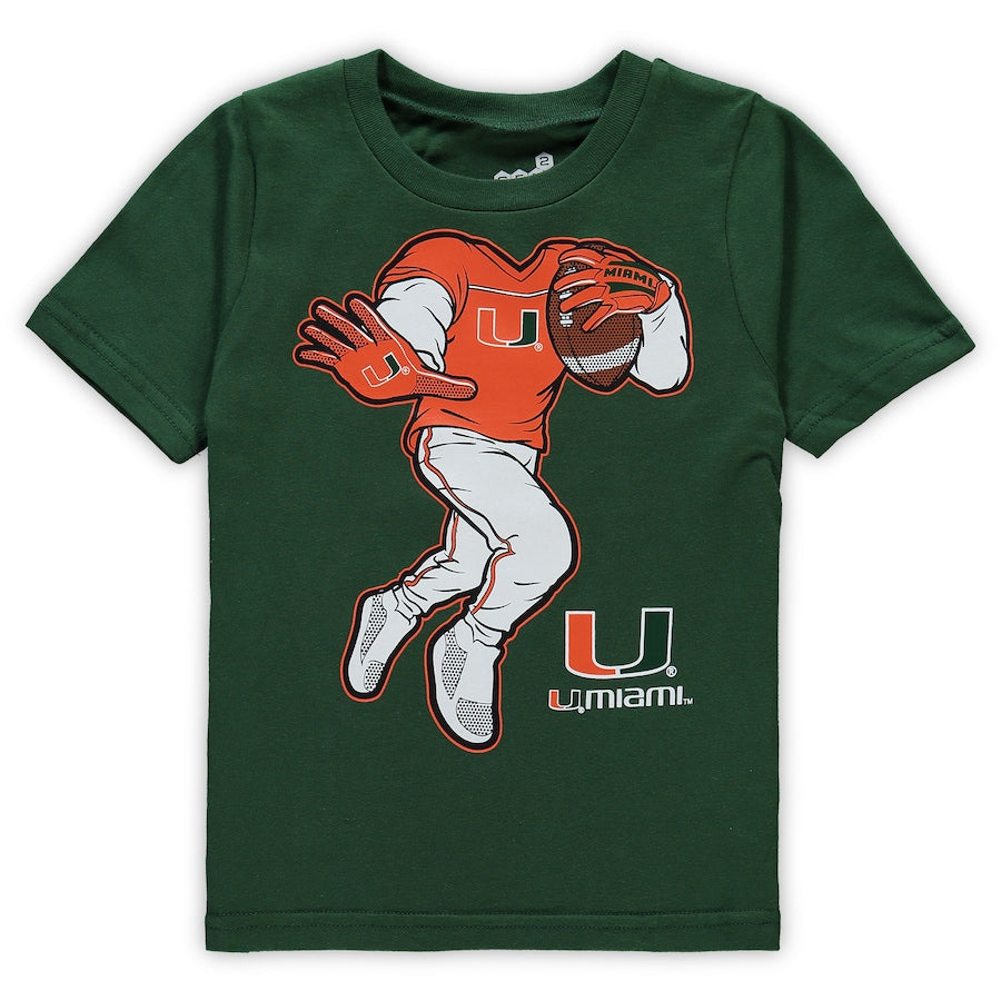 Miami Hurricanes Toddler Stiff Arm T-Shirt - Green