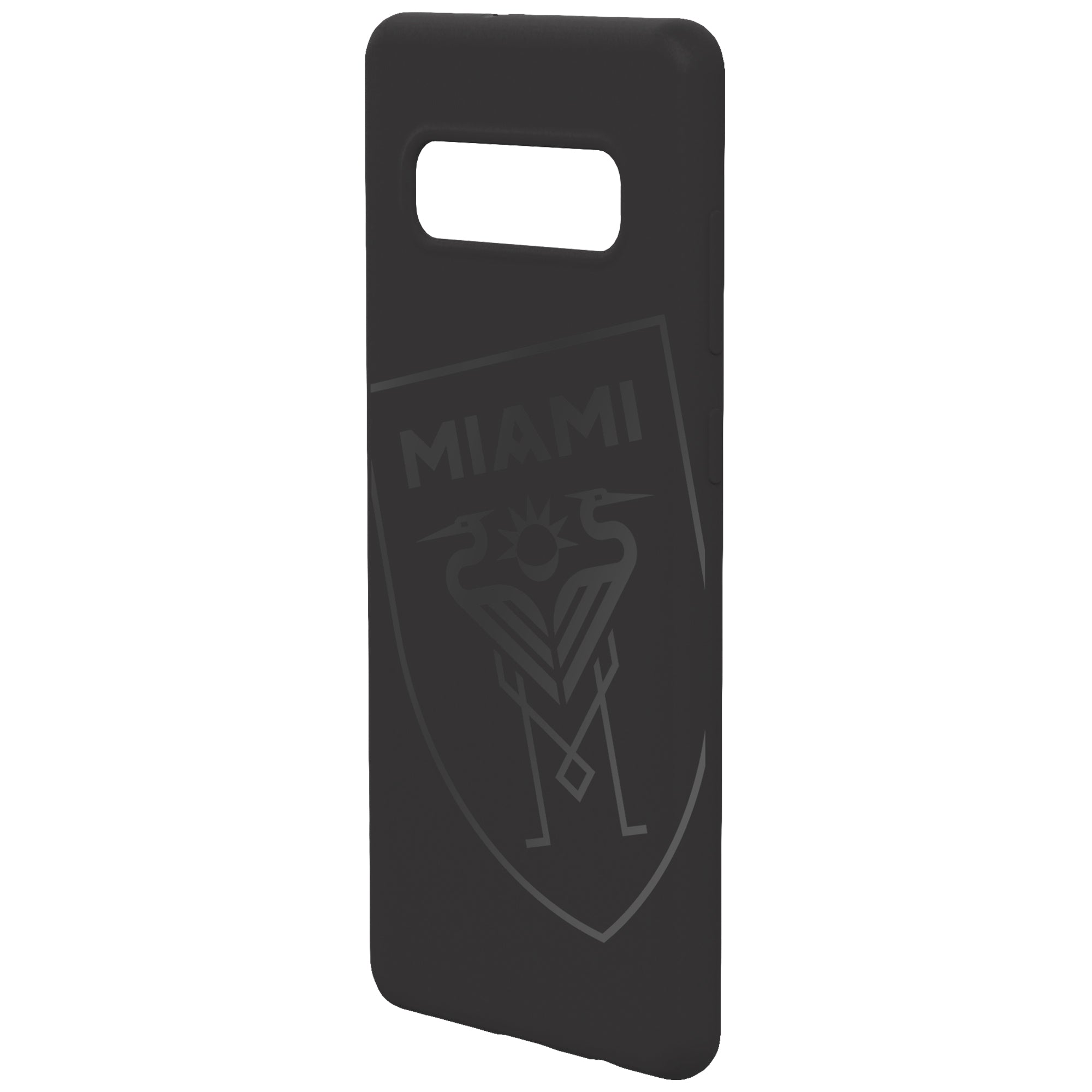 Inter Miami CF Tilted Shield Logo Spot UV Black Cellphone Case
