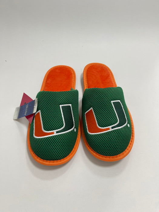 Miami Hurricanes FOCO Mesh Slippers House Slides