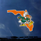 Miami Hurricanes Sebastian Florida Decal - 3 1/2" x 4"